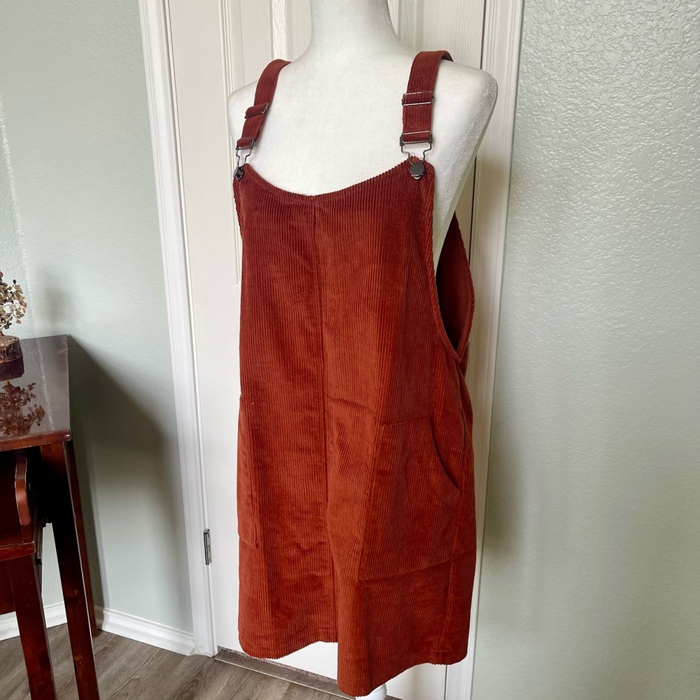 Paper Crane Terracotta Corduroy Dress